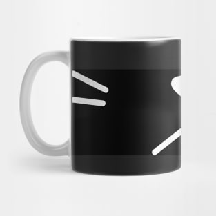 Meh Kitty Black Mug